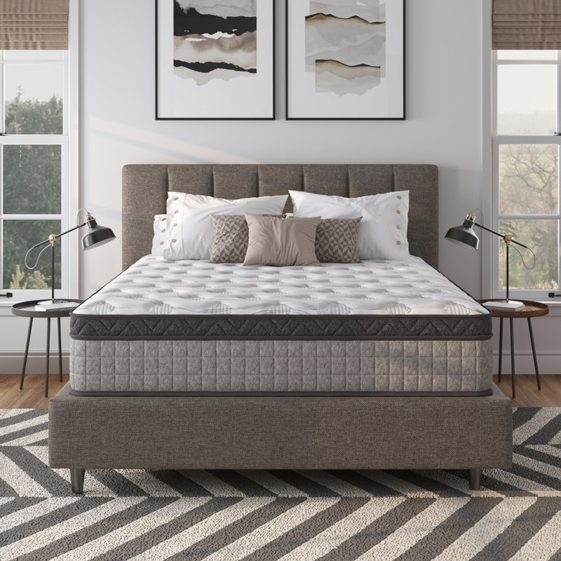 Matelas hybride, Très grand lit, 12"