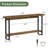 Solid Wood Live-Edge Console Table, Farmhouse 63-Inch Narrow Long Sofa Table-982301453