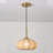 1 - Light Boho Fabric Glass Single Pendant