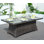 Colville Rectangle Aluminum Propane Smokeless Fire Pit Table with Hidden Fuel Tank