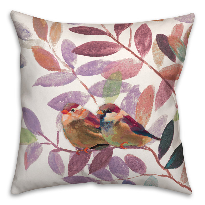 Housse de coussin d'extérieur carré et insert, Mauve clair