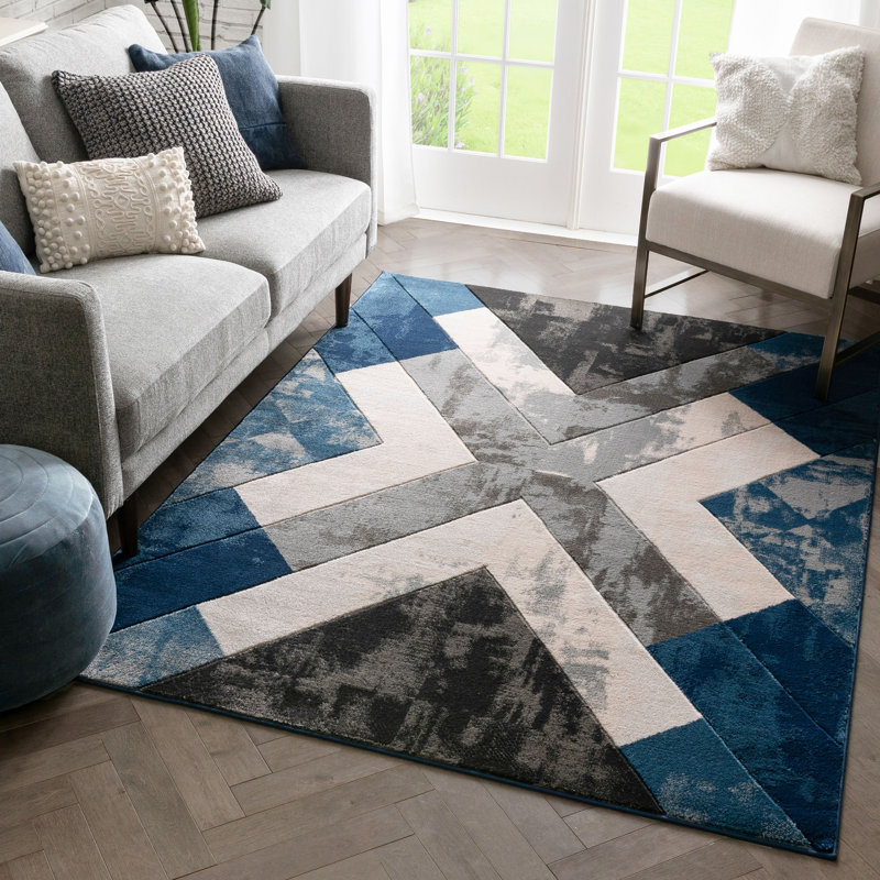 Marvale Geometric Indoor Rug, Rectangle 7'10" x 9'10"