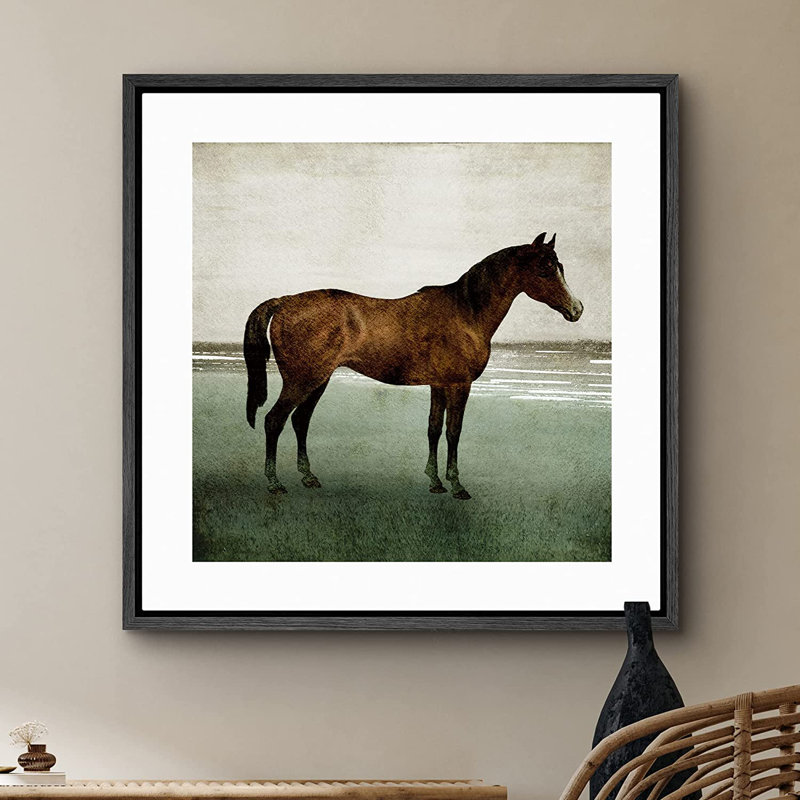 Impression sur toile, cadre flottant, Noir, H 16 po x l 16 po x P 1,5 po