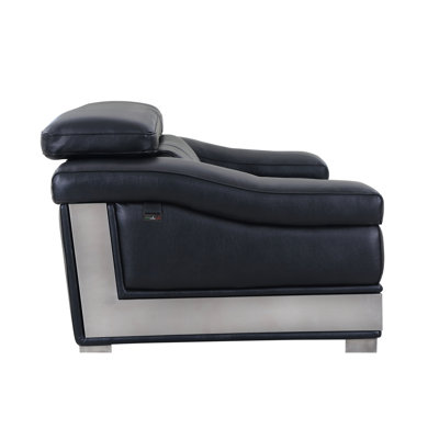 Top Grain Italian Leather Loveseat