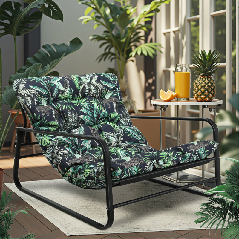 Méridienne d'extérieur Ebern Designs, Guépard de la jungle, Non