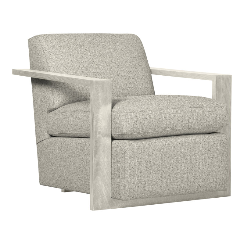 Thom Filicia Home Upholstered Armchair, Tuck Metal, Navajo