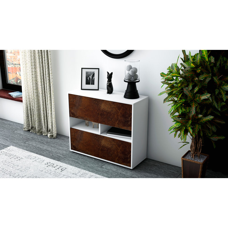 Regent Sideboard, White/Red