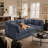 Nicholson 6-Piece Corduroy Modular Sleeper Sectional-557147361