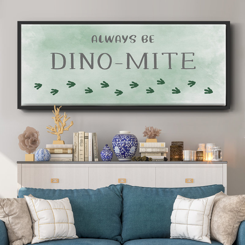 Dinomite - toile encadrée, H 20 po x l 50 po
