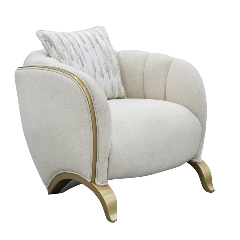 Scotts Square Matching Chair - Cornsilk/Light Champagne
