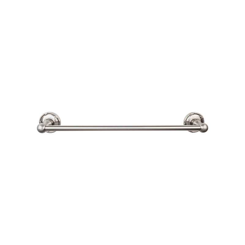 Edwardian Bath Single 26 1/2" Wall Mounted  Towel Bar, Brushed Satin Nickel