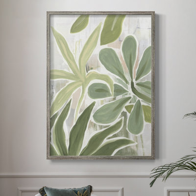 «Tropical Graffiti II», reproduction encadrée - bois massif