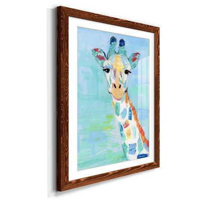 Cool girafe - cadre photo, reproduction d'art sur papier