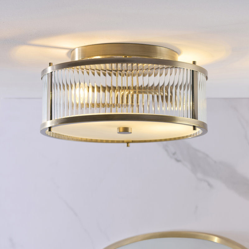 Clear Glass Flush Mount