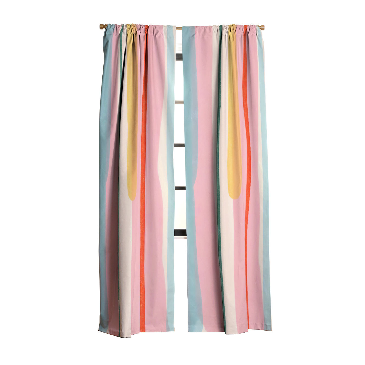Deny Designs Oranges Too Cool to Hang But Here I Am Blackout Curtain (1 Panel) | Wayfair