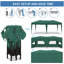 19 pi. L 10 pi. D pavillon de jardin en acier-90726650