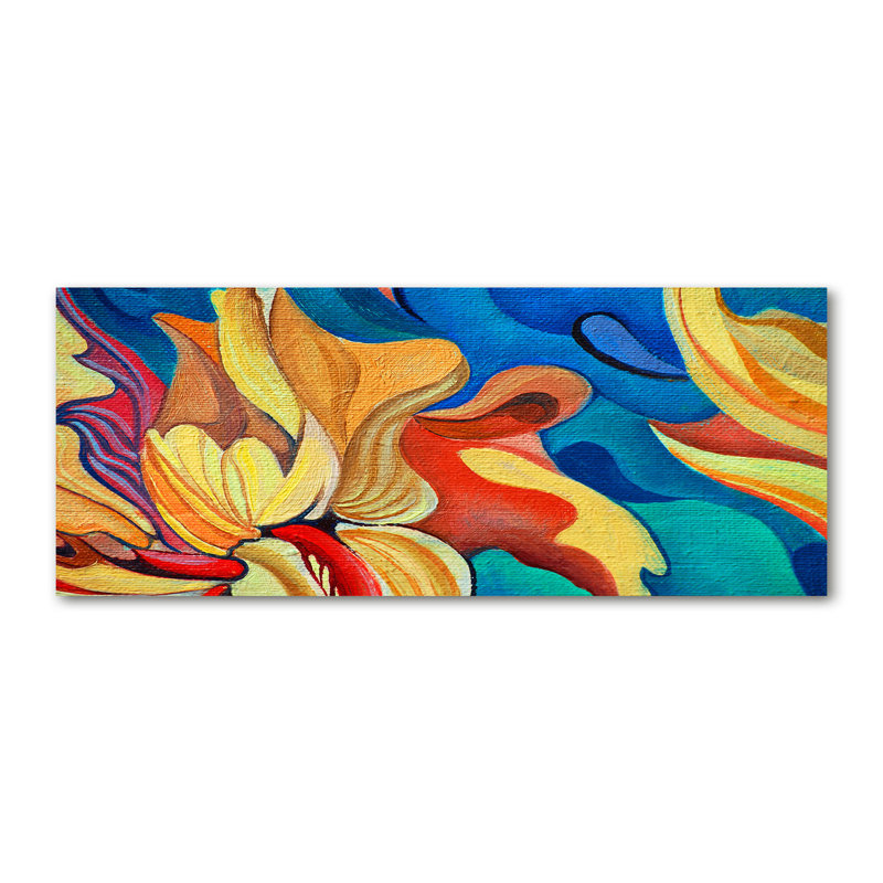 Abstract Flower - Wrapped Canvas Print