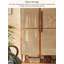 Armoire créative en bois massif tissé en rotin Wabi-Sabi