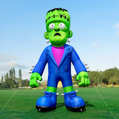  26 Ft Halloween Inflatable Frankenstein with Blower, Blow Up Holiday Decor for Halloween Party & Events