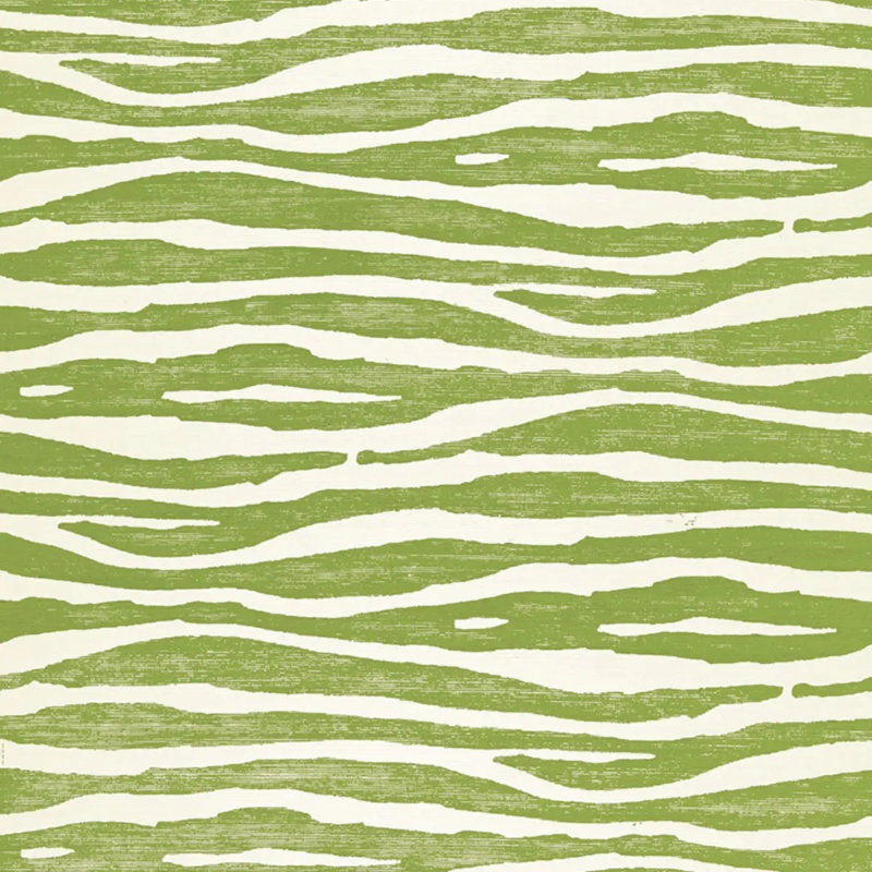 Schumacher x Celerie Kemble Ripple Sisal Wallpaper, Grass