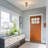2-Light Clear Bowl Glass Flush Mount