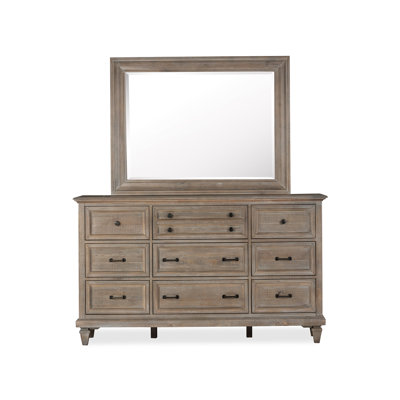 Geisler Drawer Dresser With Landscape Mirror