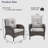 Wicker Outdoor Lounge Chair-444438798