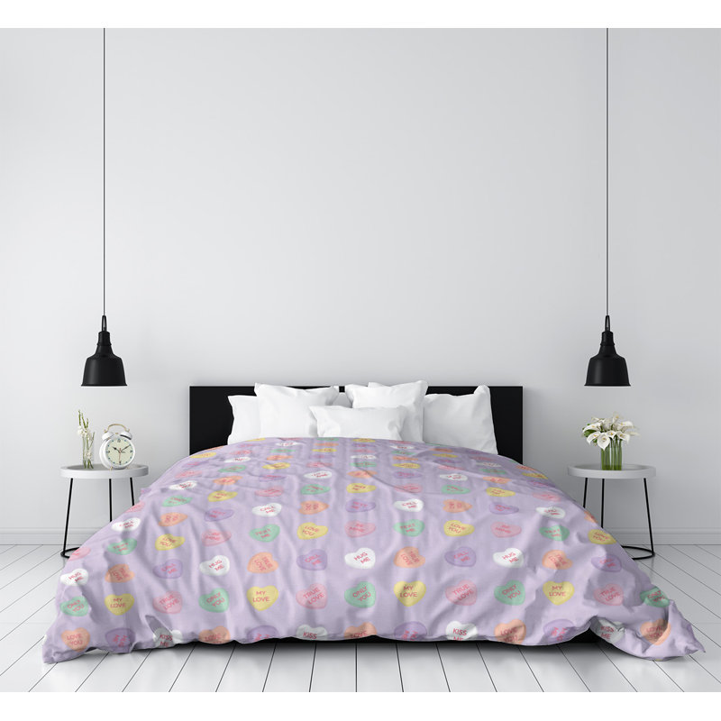 Modern & Contemporary Duvet Cover, Twin XL Duvet Cover, Brushed Polyester, Purple