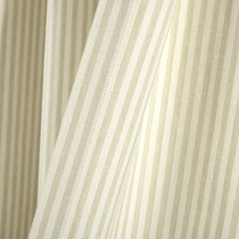 Bruno Cotton Blend Semi Sheer Curtain Pair, 40" W x 84" L, Neutral