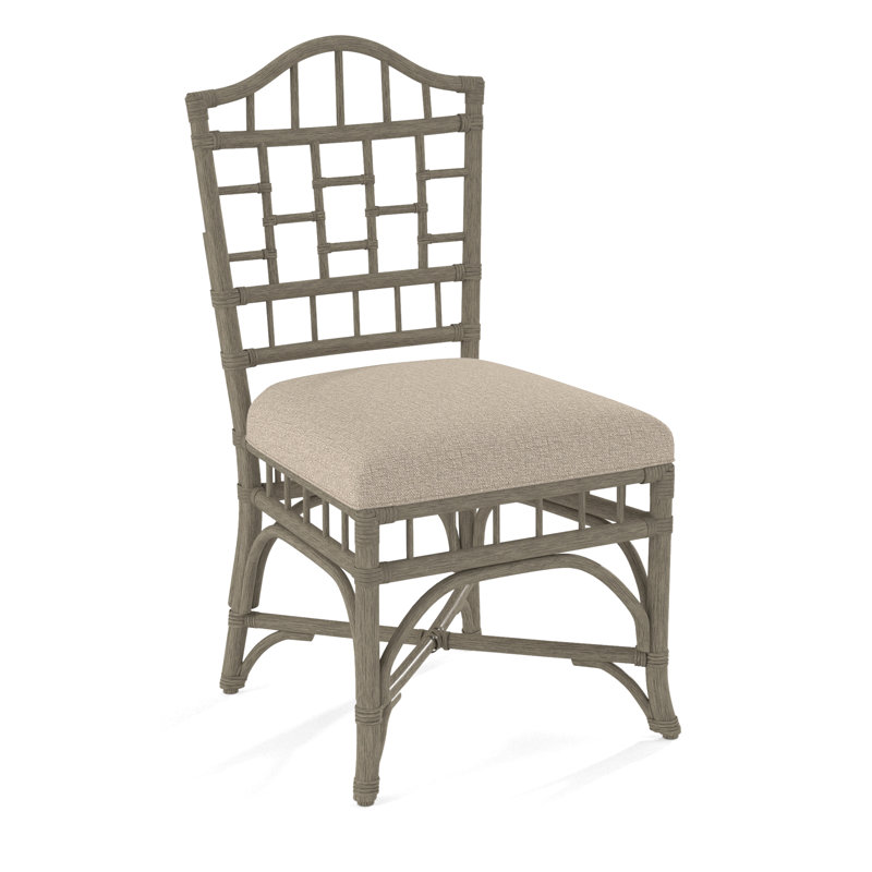 Chippendale Side Dining Chair, Beige Performance Fabric; 0851-73, Stone Hearth