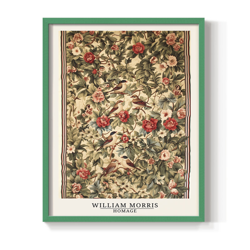 Imprimé encadré en bois massif de la série CCLxxxxxxxxxxxxx, Vert, 11" H x 9" W