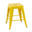Tabouret à hauteur de comptoir 24 po, tabourets de bar en métal sans dossier, ensemble de 4, non empilable, amovible et facile à assembler, conception peu encombrante pour îlot de cuisine / bar / café / salle à manger-591688198-591688211-591688222