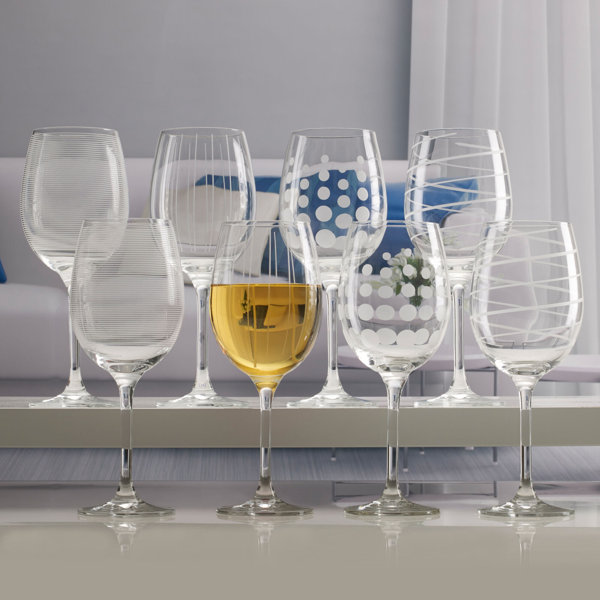 4 Mikasa Cheers Etched Stemless Wine/water Goblets 