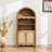 63” Tall Arch Bookcase With Adjustable Shelves-61519881