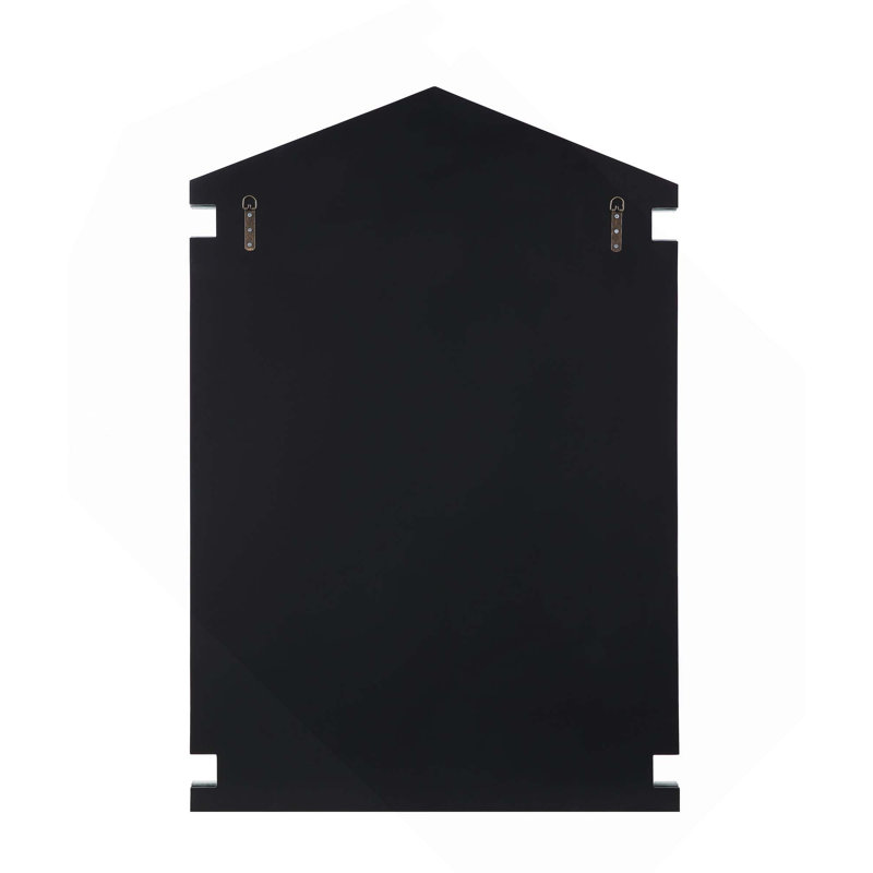 Miroir décoratif avec cristaux de faux glaçons, panneau de fibres à densité moyenne biseauté