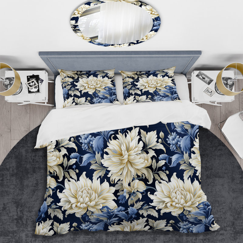 Literie Astral, Housse de couette pour grand lit et 2 taies décor