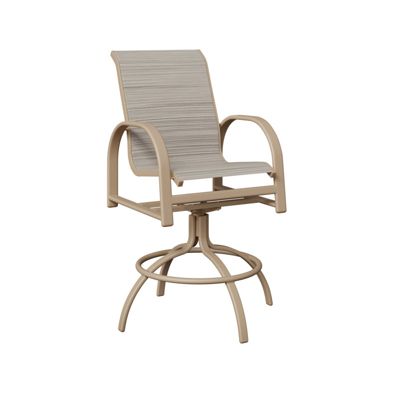 Chaise de bar pivotante Berlin Gardens, Kozo fossile, Sahara moucheté