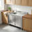 Cabinet Sink - Single Bowl Free Standing Kitchen Sink For Kitchen Farmhouse, Bathroom, Bar, Laundry Room (39 Inch)
