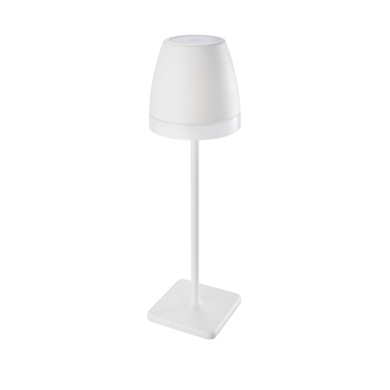 Metal Buffet Lamp, White