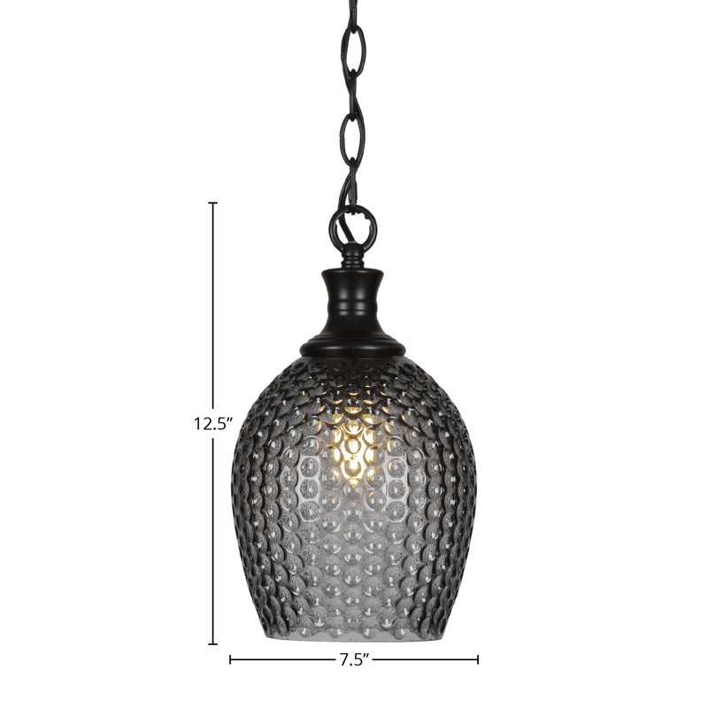 Zola Chain Hung Pendant, Black