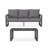 Premium All-Weather Aluminum Patio Sofa Set with Tempered Glass Table-804696345