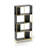Small Area 4 Bookcase - Rustic Industrial Design, Black+gold, Functional Storage Choice Solution
