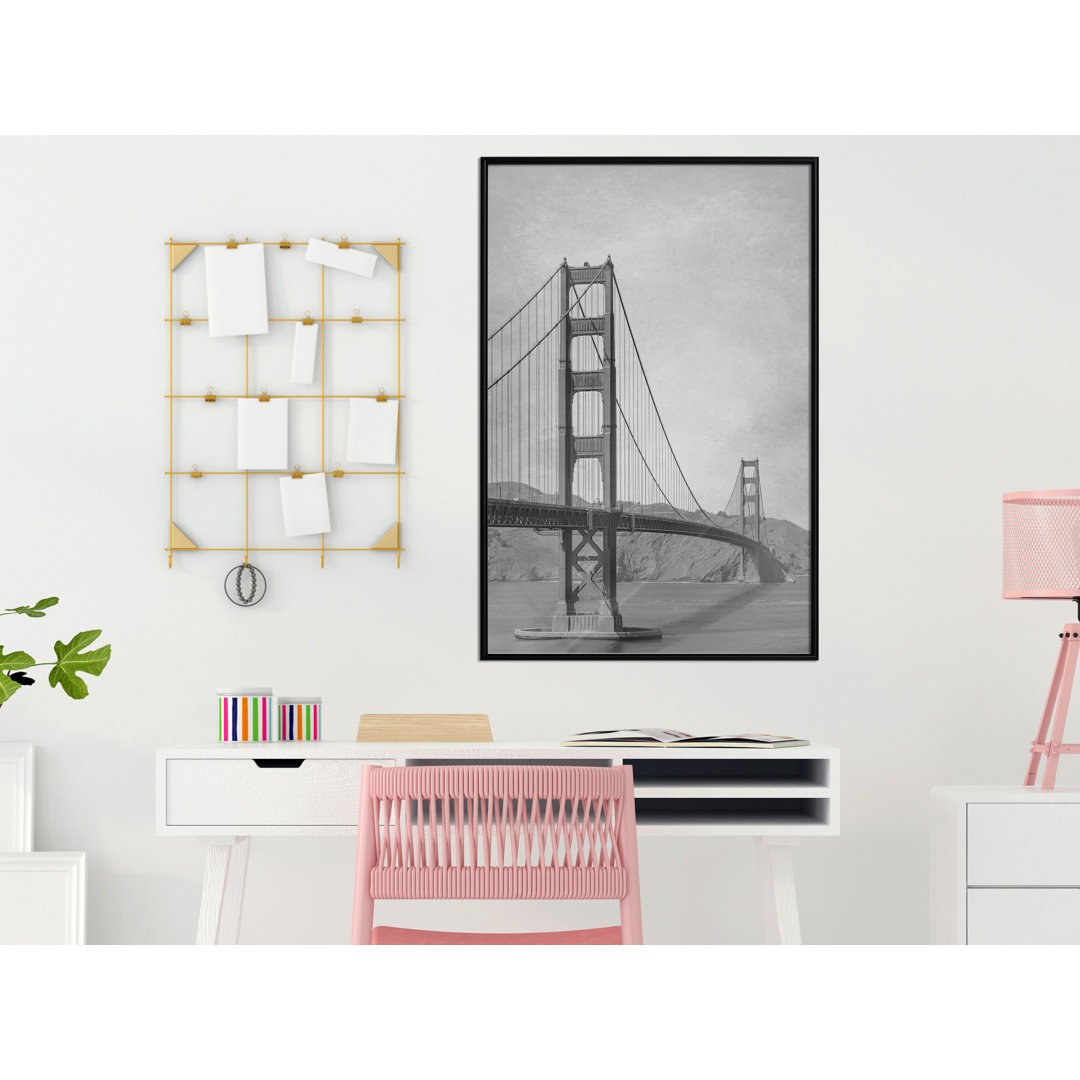 Brücke in San Francisco II - Bilderrahmen Fotodruck auf Papier