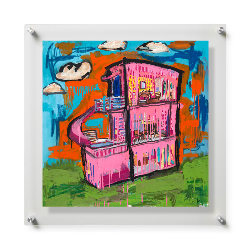 Dream House by Daniel Yocum, Framed Print without Mat, 32" H x 32" W