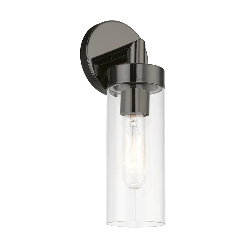 Quinnville Armed Sconce, Black Chrome