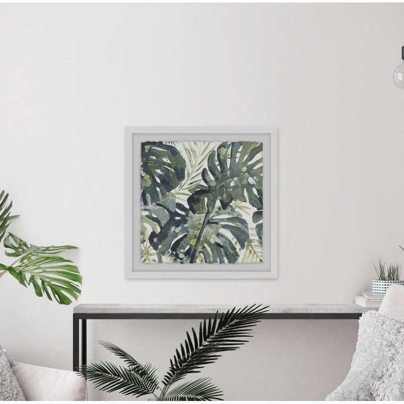 « aquarelle leaf », impression encadrée, H 12 po x l 12 po