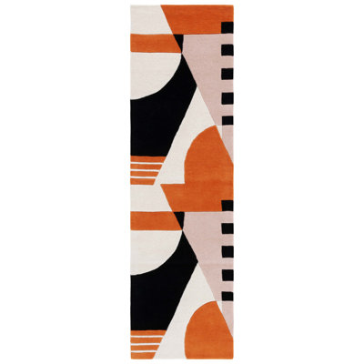 Hiro Ivory Rust Hand-Tufted Rug