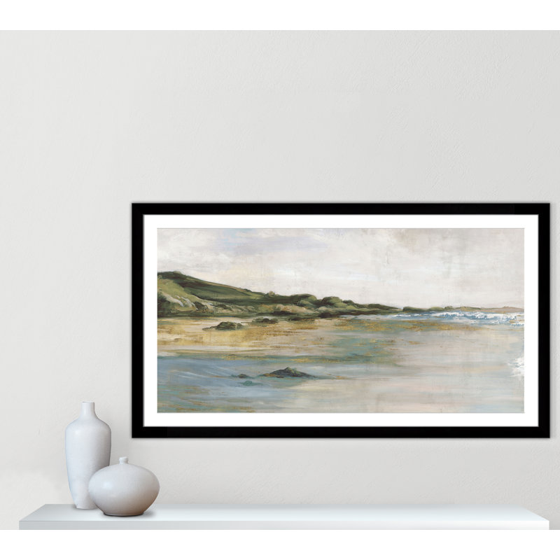 Impression «Tide’s Edge» par Casa Fine Arts, Noir, noir, noir, noir, H 31 po x l 55 po x P 1,25 po