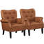 Modern Accent Chair Upholstered rmchair with Tufted High Back