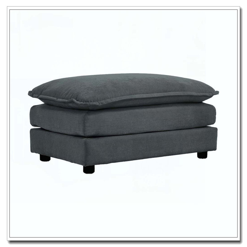 Repose-pieds en chenille, Gris